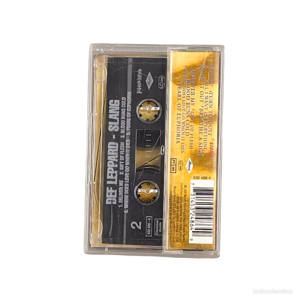 Casetes antiguos: CASSETTE. Def Leppard. Slang (VG+/VG+) - Foto 2