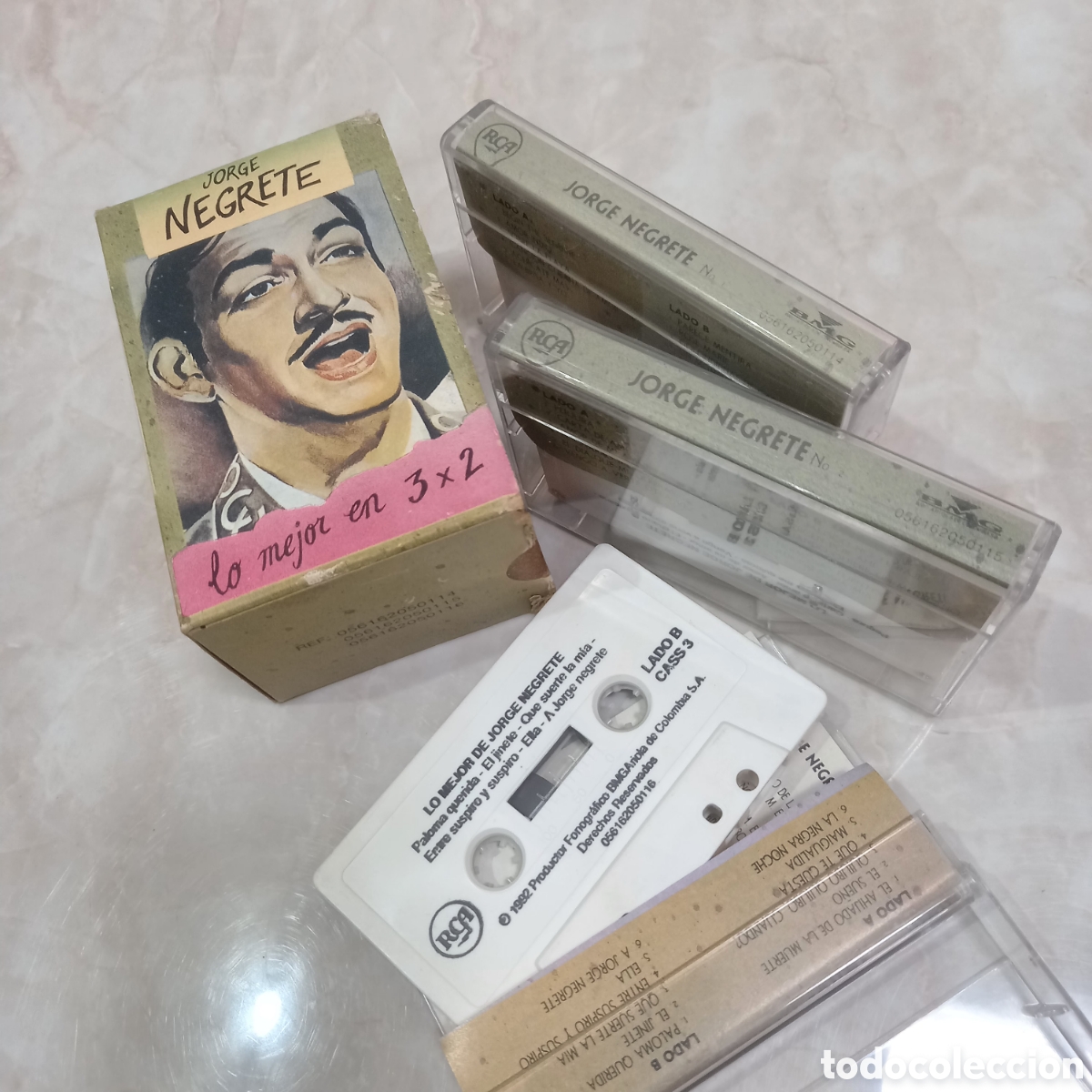 Casetes antiguos: Jorge Negrete 3 casetes antiguos de coleccion