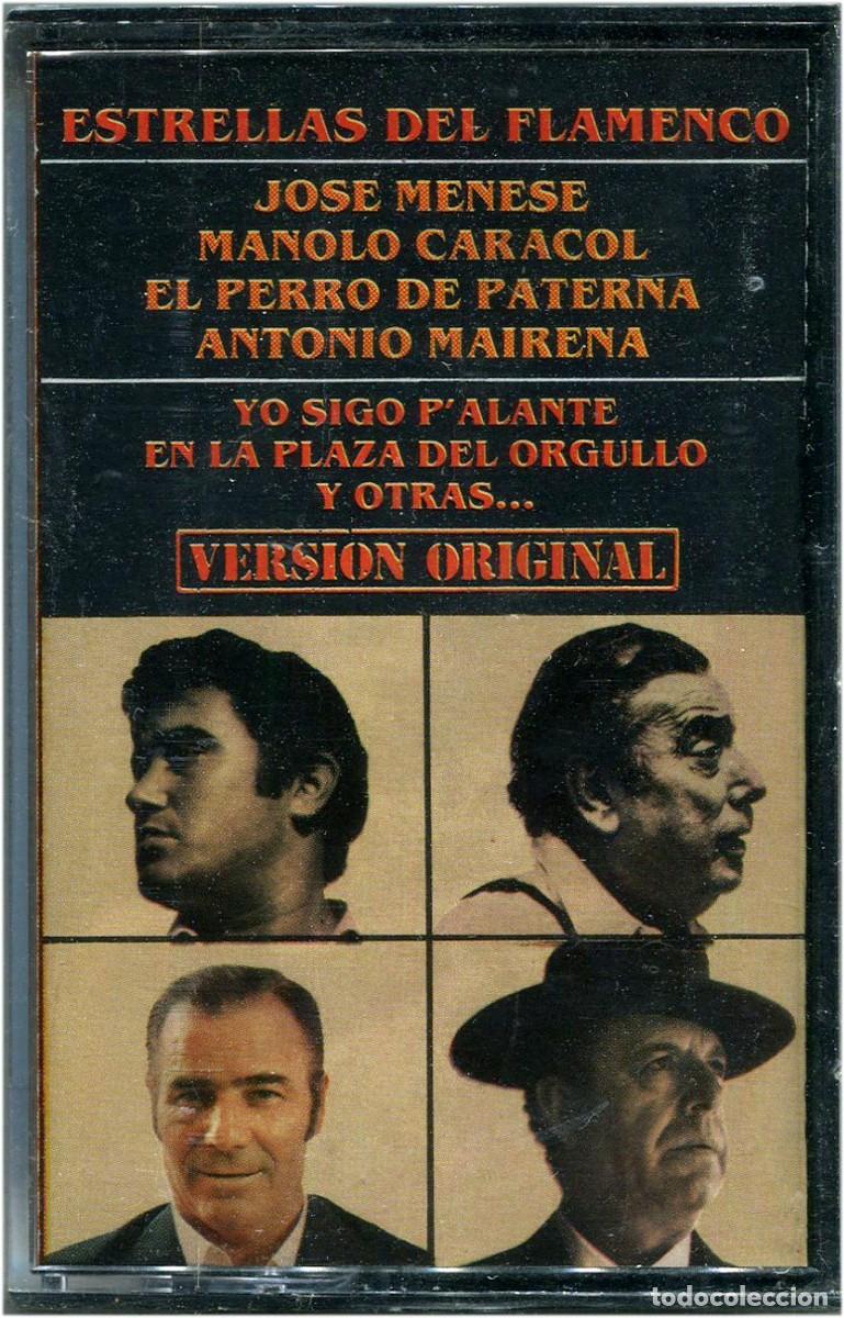 Casetes antiguos: Estrellas del Flamenco (Menese, Caracol, Perro y Mairena) - Cassette Spain 1981 - Precintado