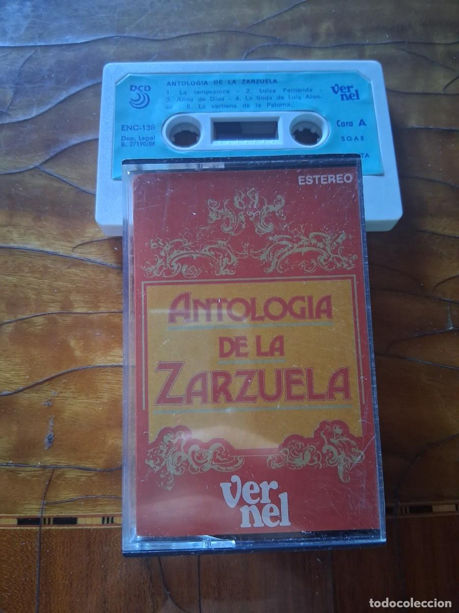 Casetes antiguos: Casete cinta de m&uacute;sica Antolog&iacute;a de la zarzuela obsequi vernel