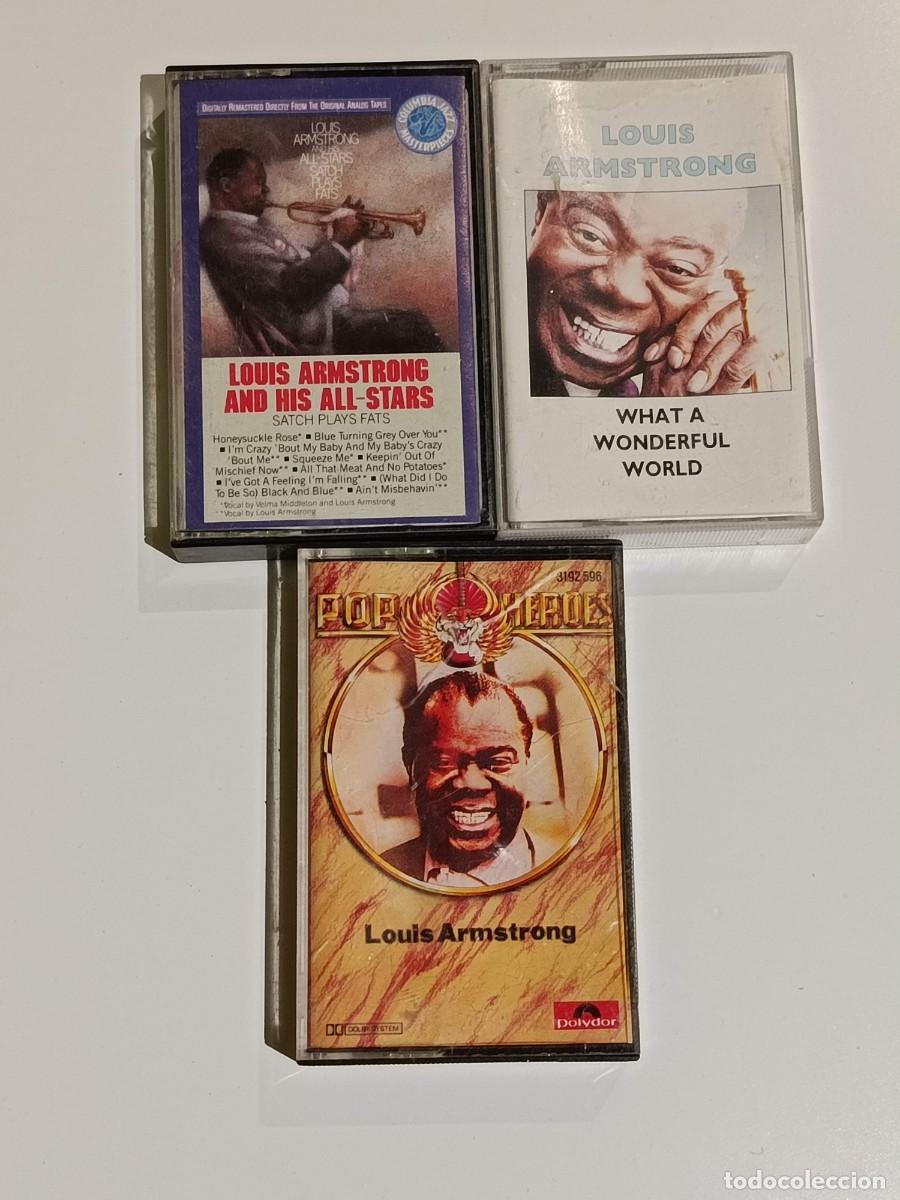Casetes antiguos: Lote 3 cassette Louis Armstrong