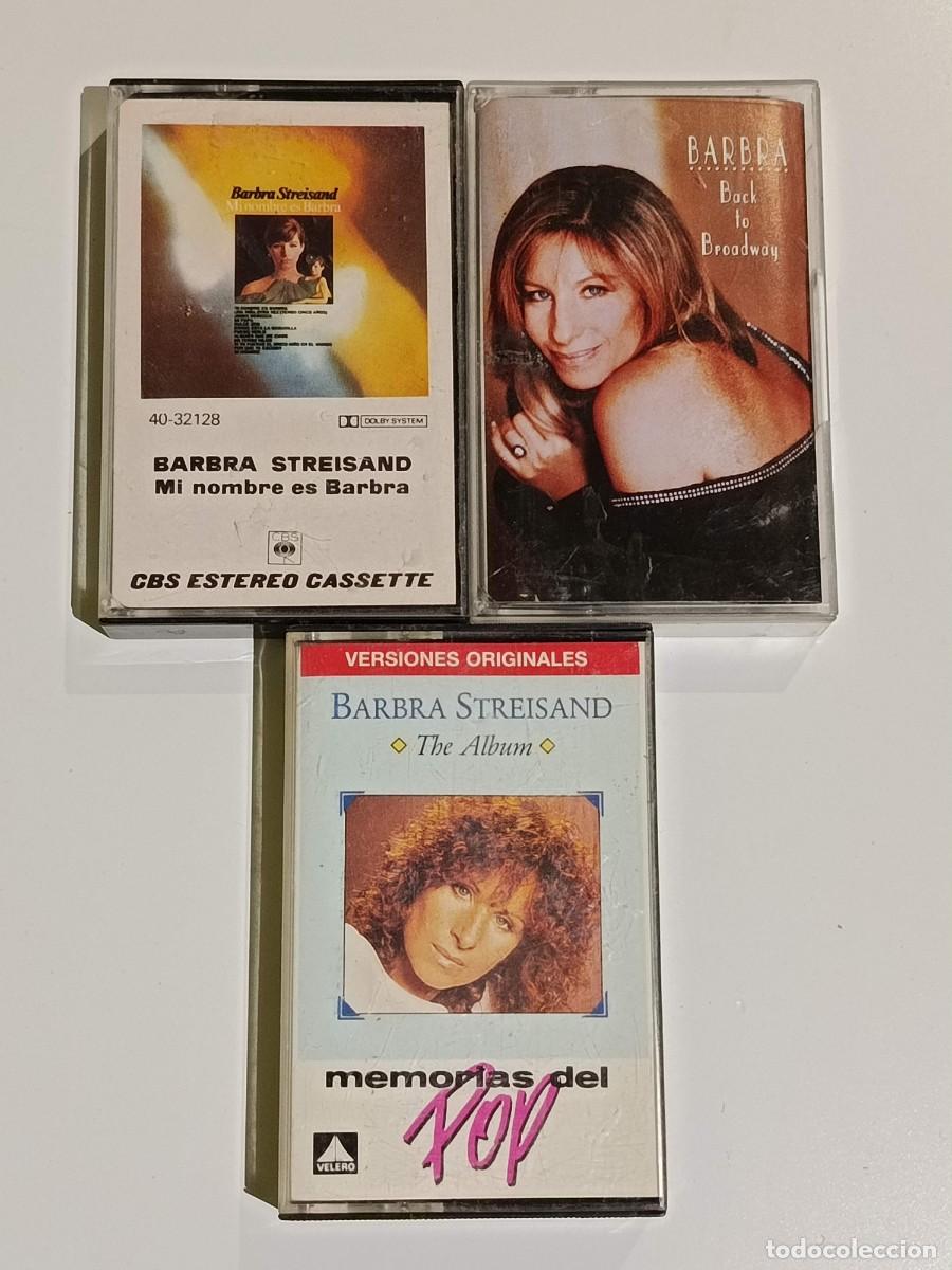 Casetes antiguos: Lote 3 cassette Barbra Streisand - Foto 1