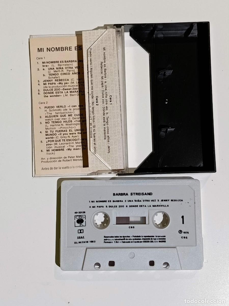 Casetes antiguos: Lote 3 cassette Barbra Streisand - Foto 4