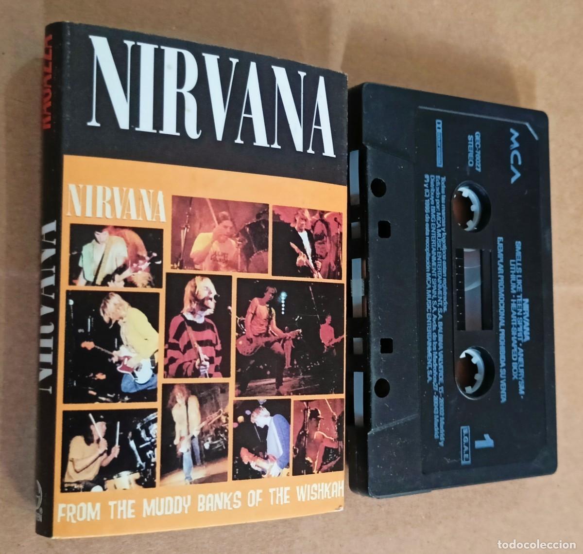 Casetes antiguos: PROMO Nirvana -From the muddy banks of the wishkar . 4 temas.Cassette obsequio revista Ragazza .RARE
