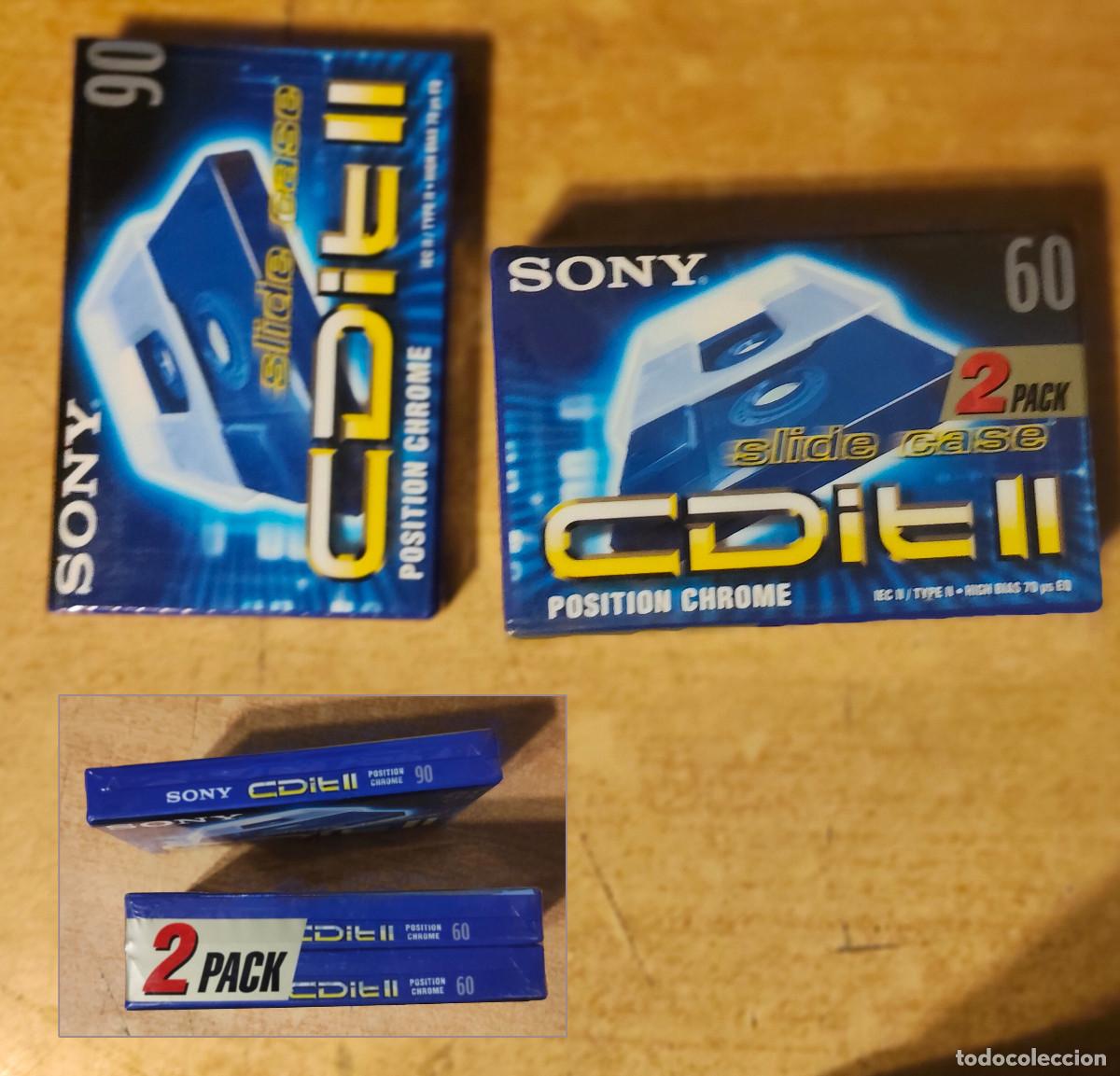 Casetes antiguos: Casette cassette cassete Sony lote de 3 en slide case CDiT PRECINTADO - 2 de 60 1 de 90