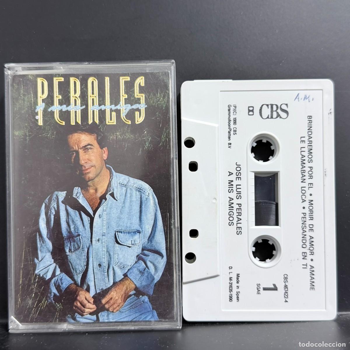 Casetes antiguos: Jos&eacute; Luis Perales ● A Mis Amigos ● [Cassette, Album] 1990 Spain