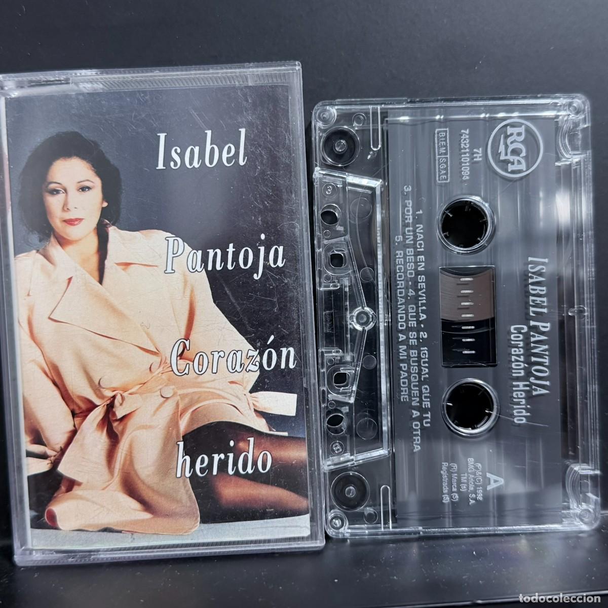 Casetes antiguos: Isabel Pantoja ● Coraz&oacute;n Herido ● [Cassette, Album] 1992 Spain