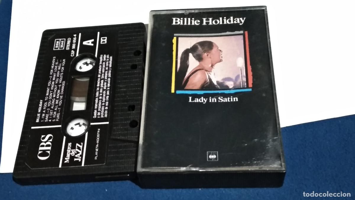 Casetes antiguos: BILLIE HOLIDAY / LADY IN SATIN - MAESTROS DEL JAZZ 1989 CASETE CINTA CASSETTE
