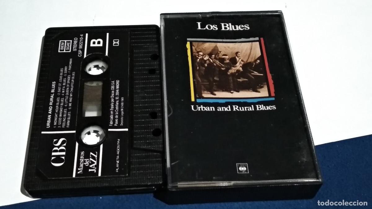 Casetes antiguos: LOS BLUES / URBAN AND RURAL BLUES - MAESTROS DEL JAZZ 1989 CASETE CINTA CASSETTE