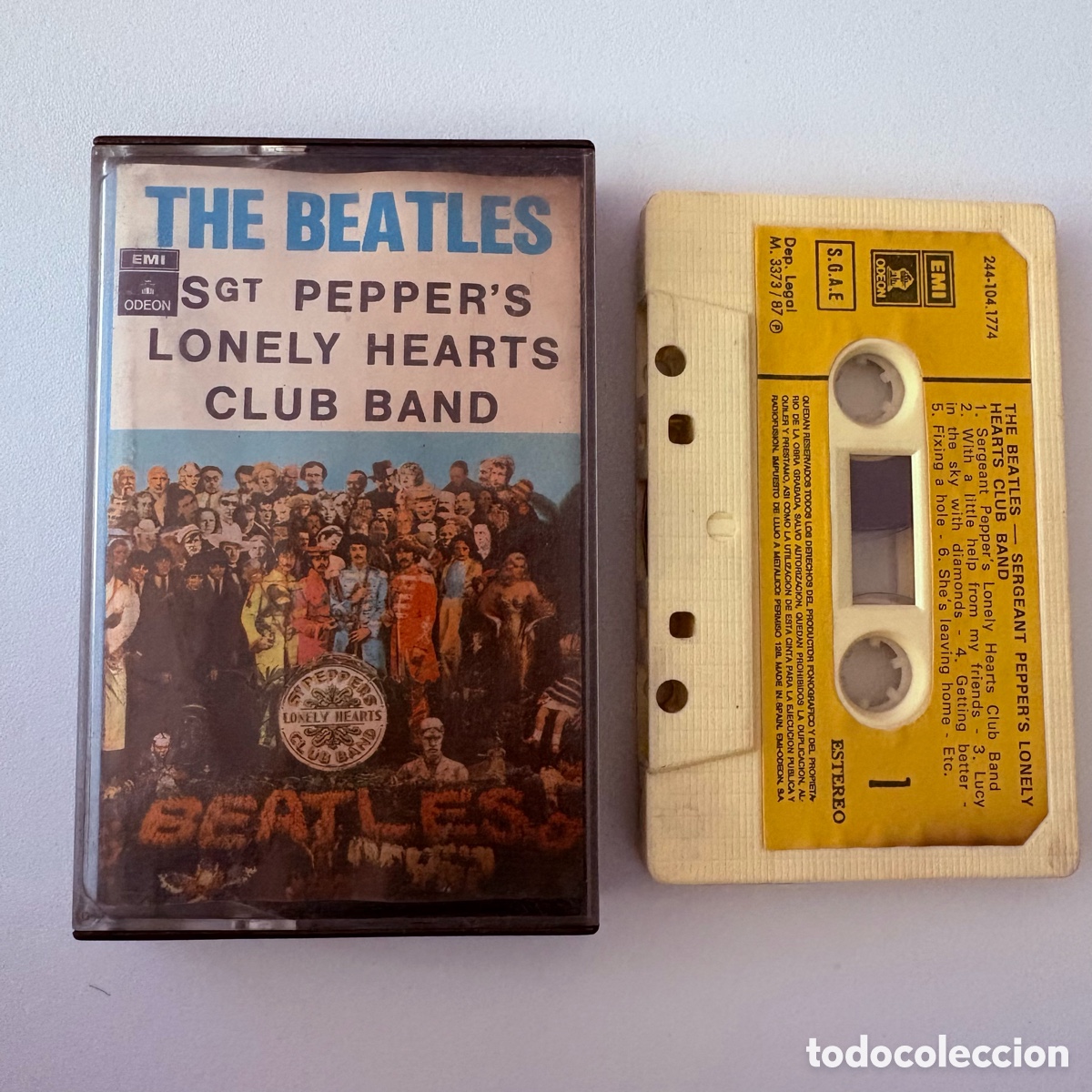 Casetes antiguos: Cinta cassette the beatles Sgt Pepper's Lonely Hearts Club Band edicion espa&ntilde;ola de 1987