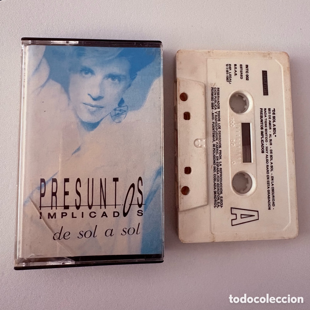 Casetes antiguos: Cinta cassette primera edici&oacute;n PRESUNTOS IMPLICADOS de sol a sol de 1987