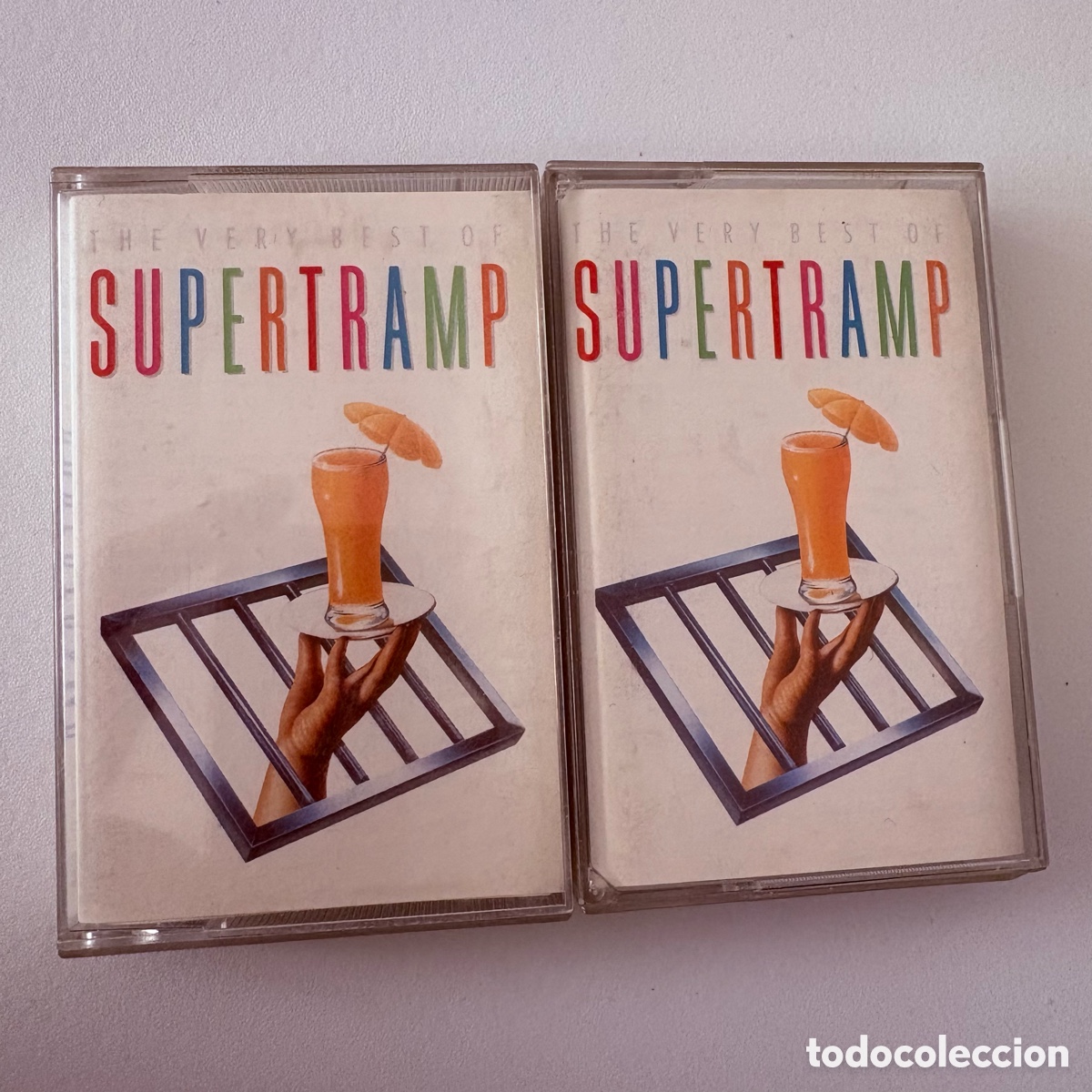 Casetes antiguos: Doble cinta cassette The Very Best Of Supertramp edicion espa&ntilde;ola de 1990
