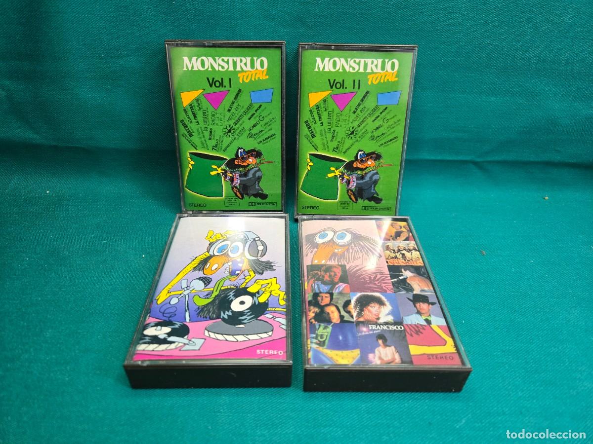 Casetes antiguos: CASETTES MONSTRUO TOTAL , 1984 - 1985 4 CASETTES POLYSTAR