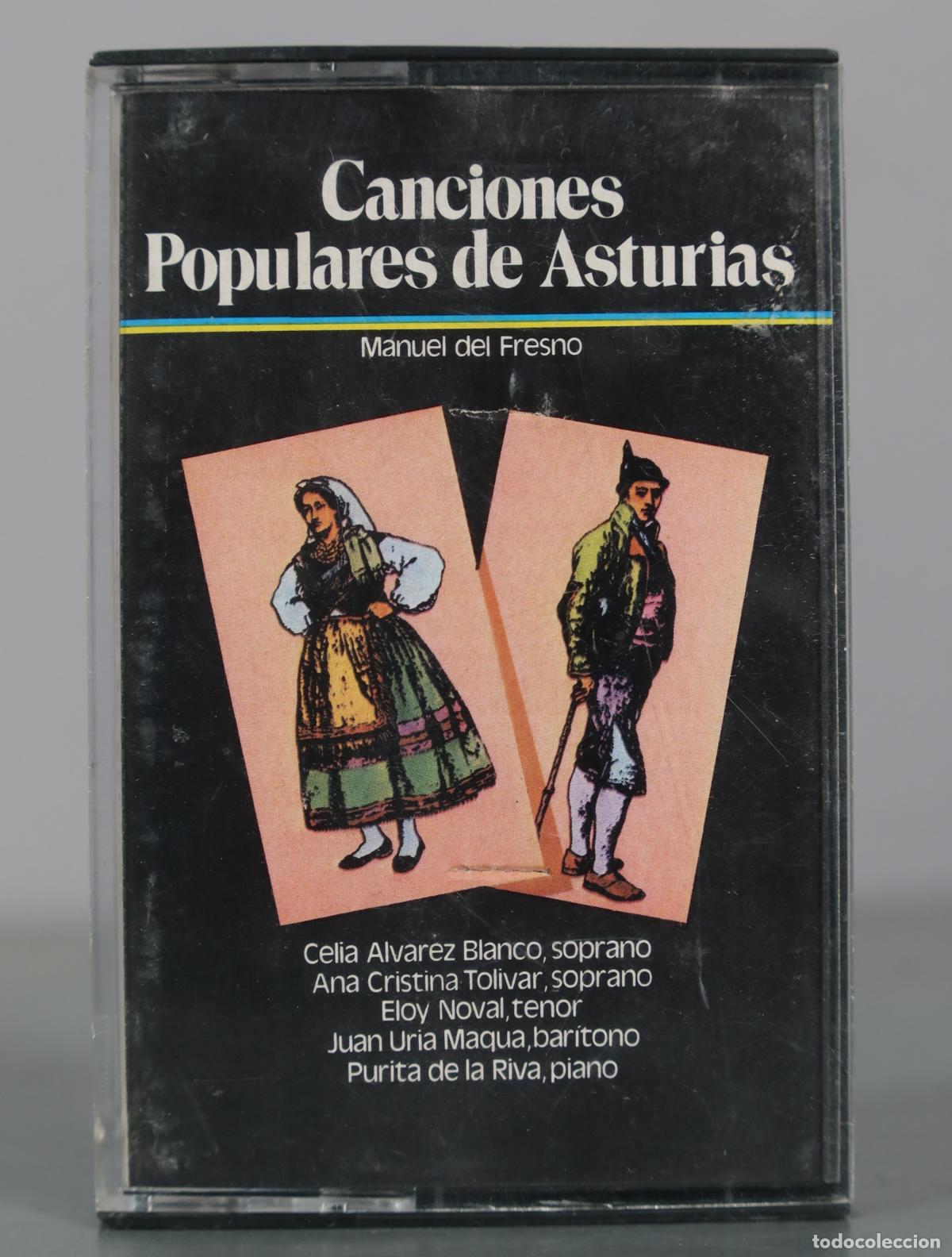 Casetes antiguos: CASSETTE. Canciones Populares de Asturias - Manuel del Fresno - Celia Alvarez Blanco, Ana Cristina