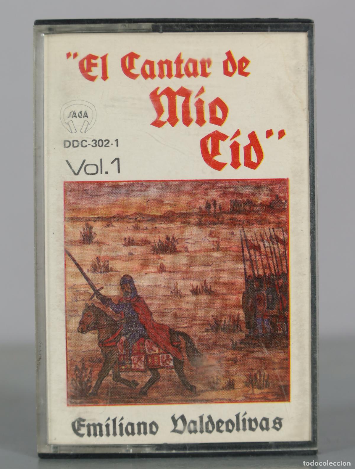 Casetes antiguos: CASSETTE. El Cantar de M&iacute;o Cid Vol 1 - Emiliano Valdeolivas - SAGA