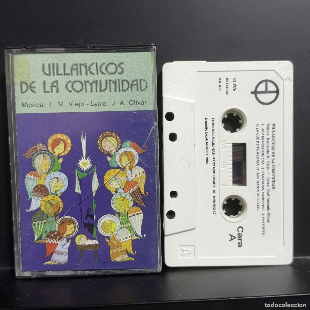 Casetes antiguos: Fernando M. Viejo, Jos&eacute; Antonio Olivar ● Villancicos De La Comunidad ● [Cassette] 1984