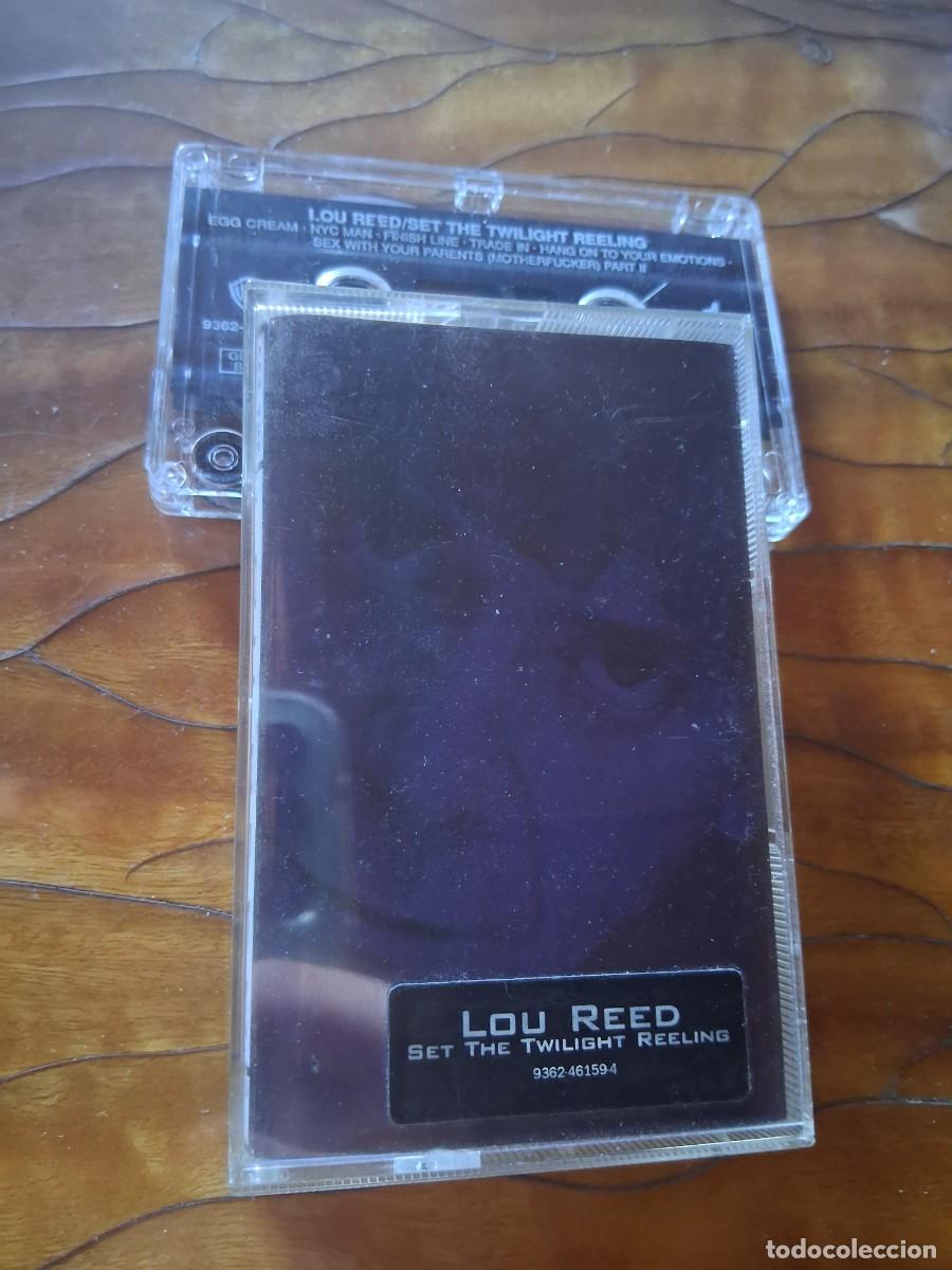 Casetes antiguos: Casete cinta de m&uacute;sica con libreto Art rock LOU REED SET THE TWILIGHT REELING