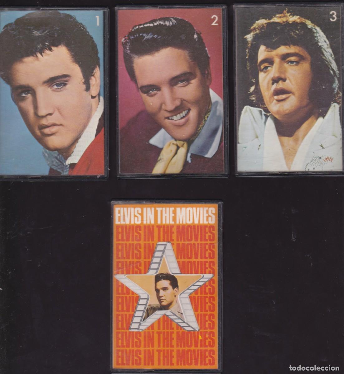 Casetes antiguos: LOTE CUATRO CASSETTES ELVIS PRESLEY'S GREATEST HITS + ELVIS IN THE MOVIES MUY BUEN ESTADO