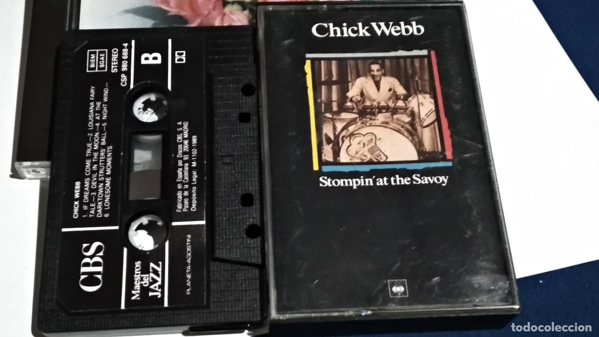 Casetes antiguos: CHICK WEBB / STOMPIN&acute;AT THE SAVOY - MAESTROS DEL JAZZ 1989 CASETE CINTA CASSETTE