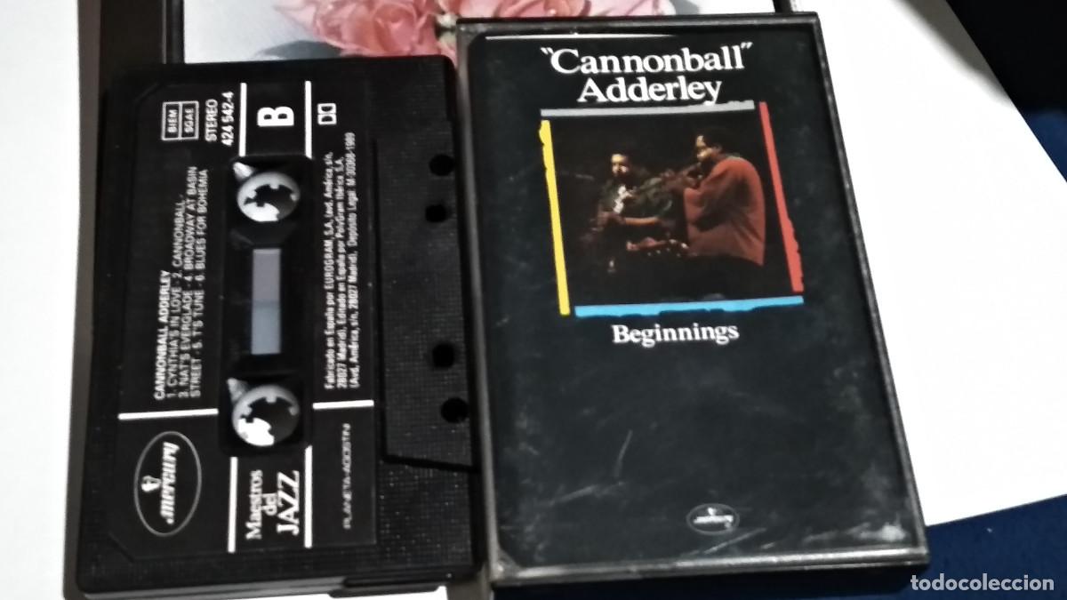 Casetes antiguos: CANNONBALL ADDERLEY / BEGINNINGS - MAESTROS DEL JAZZ 1989 CASETE CINTA CASSETTE