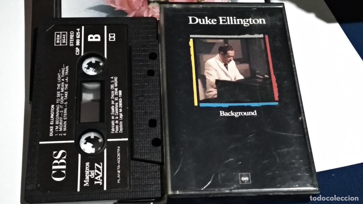 Casetes antiguos: DUKE ELLINGTON / BACKGROUND - MAESTROS DEL JAZZ 1989 CASETE CINTA CASSETTE