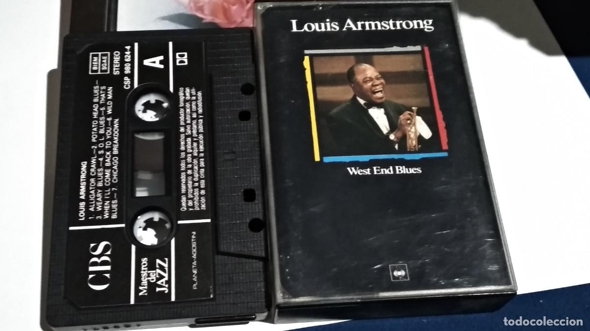 Casetes antiguos: LOUIS ARMSTRONG / WEST END BLUES - MAESTROS DEL JAZZ 1989 CASETE CINTA CASSETTE