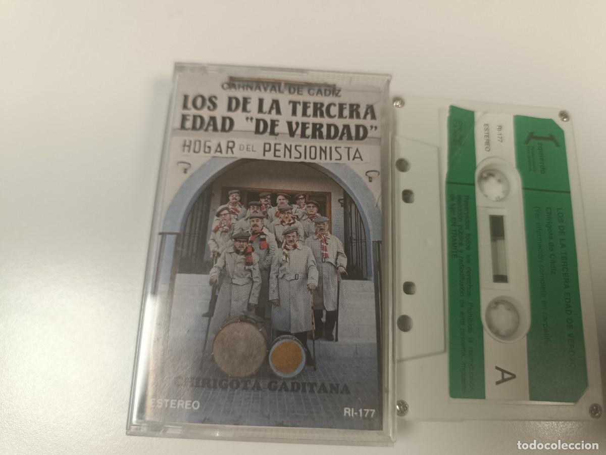 Casetes antiguos: ANTIGUA CINTA CASSETTE DE CARNAVALES DE CADIZ, A&Ntilde;OS 80, LOS DE LA TERCERA EDAD DE VERDAD