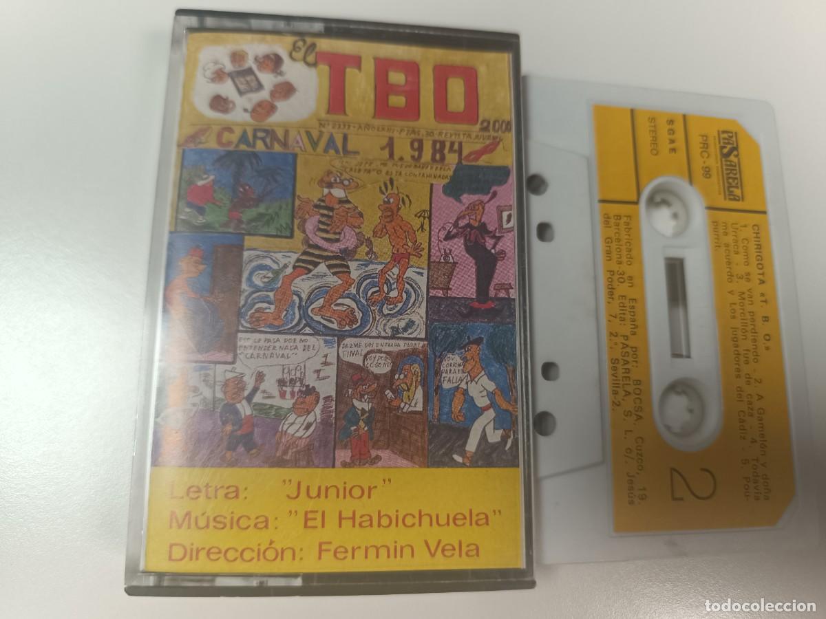 Casetes antiguos: ANTIGUA CINTA CASSETTE DE CARNAVALES DE CADIZ, A&Ntilde;OS 80, EL TBO