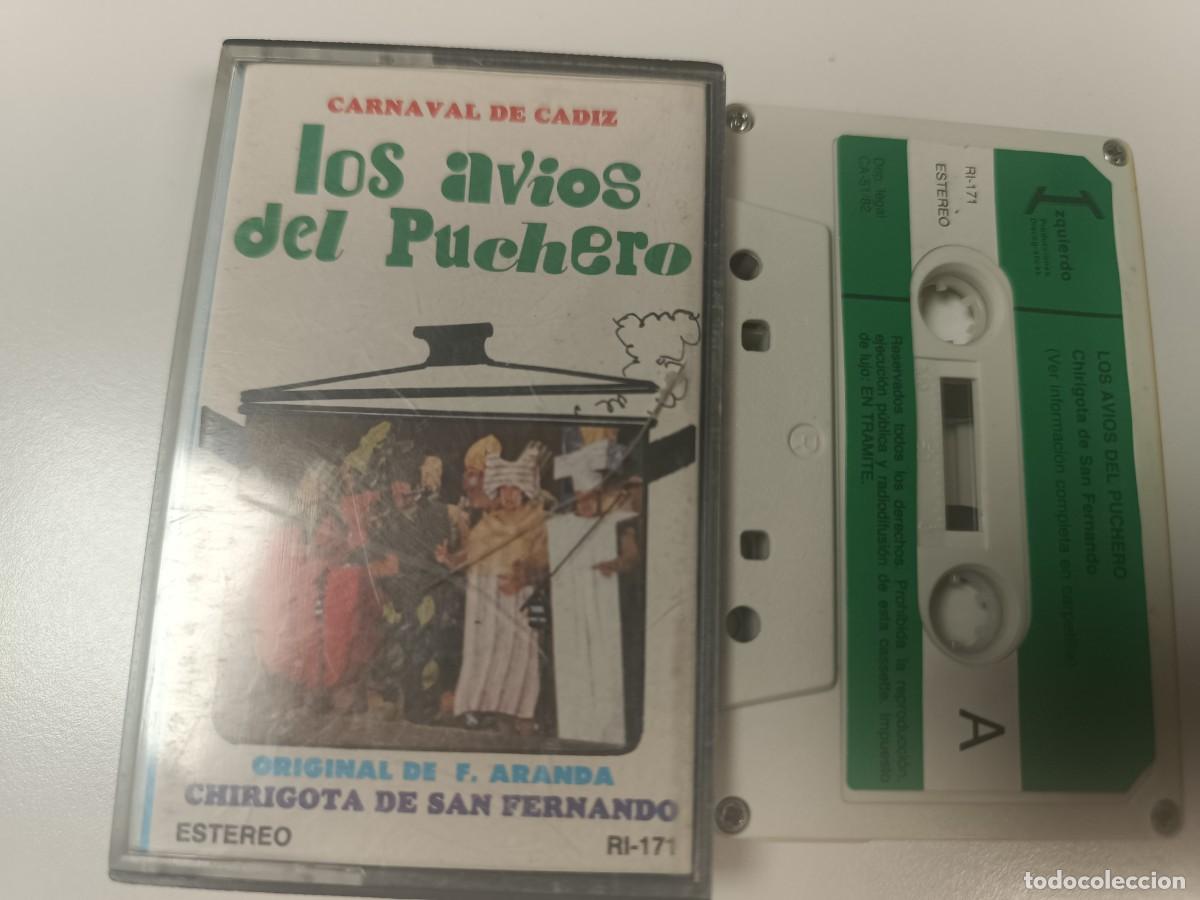 Casetes antiguos: ANTIGUA CINTA CASSETTE DE CARNAVALES DE CADIZ, A&Ntilde;OS 80, DE SAN FERNANDO LOS AVIOS DEL PUCHERO
