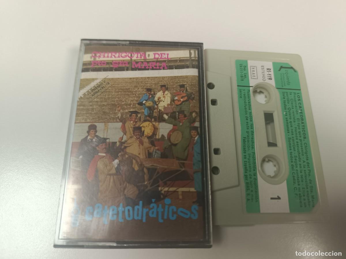 Casetes antiguos: ANTIGUA CINTA CASSETTE DE CARNAVALES DE CADIZ, A&Ntilde;OS 80, DEL PUERTO SANTA MARIA, LOS CATEDR&Aacute;TICOS