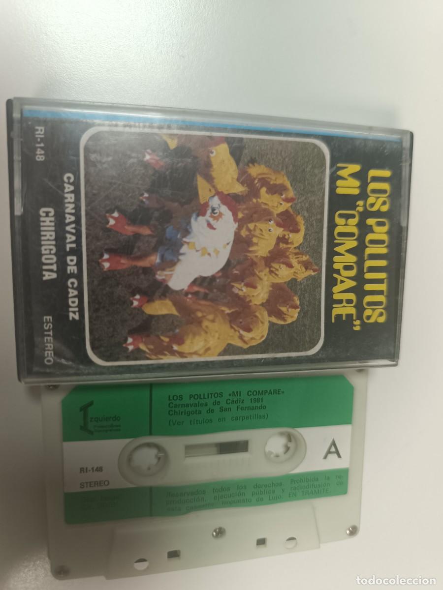 Casetes antiguos: ANTIGUA CINTA CASSETTE DE CARNAVALES DE CADIZ, A&Ntilde;OS 80, DE SAN FERNANDO LOS POLLITOS MI COMPARE