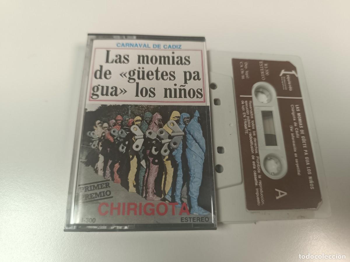Casetes antiguos: ANTIGUA CINTA CASSETTE DE CARNAVALES DE CADIZ, A&Ntilde;OS 80, PRIMER PREMIO LAS MOMIAS DE GUETES PA GUA