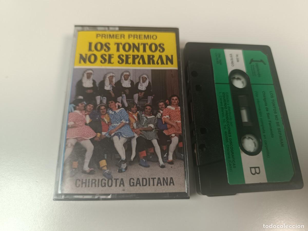 Casetes antiguos: ANTIGUA CINTA CASSETTE DE CARNAVALES DE CADIZ, A&Ntilde;OS 80, PRIMER PREMIO LOS TONTOS NO SE SEPARAN