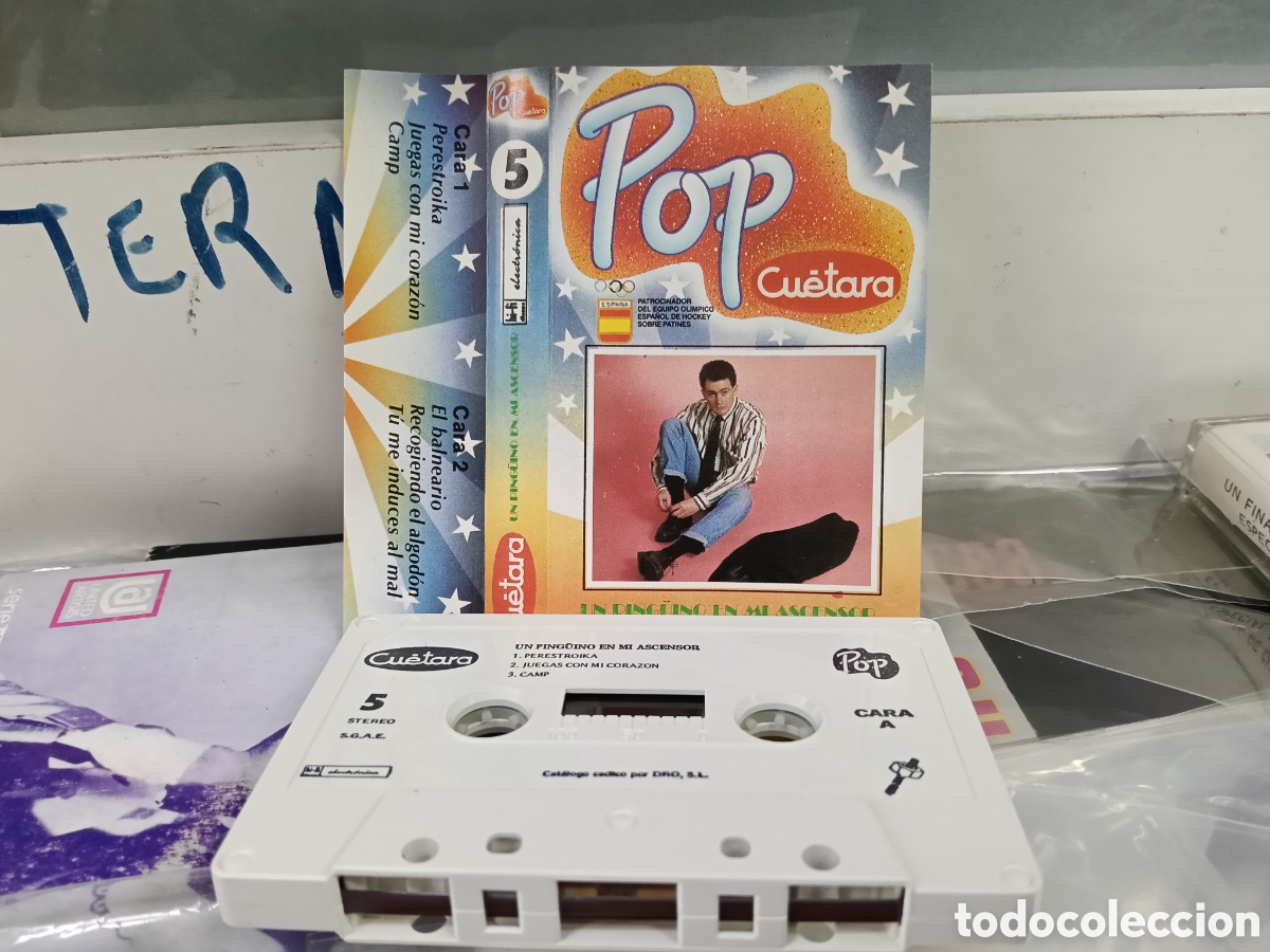 Casetes antiguos: Un ping&uuml;ino en mi ascensor casete promocional de galletas cuetara