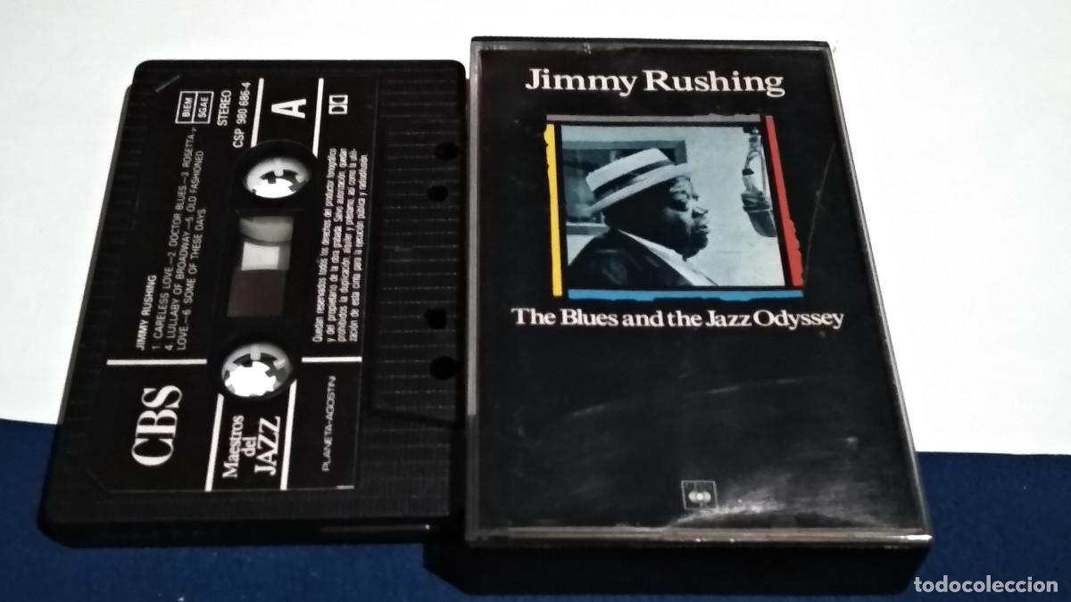 Casetes antiguos: JIMMY RUSHING / THE BLUES AND THE JAZZ ODYSSEY - MAESTROS DEL JAZZ 1989 CASETE CINTA CASSETTE