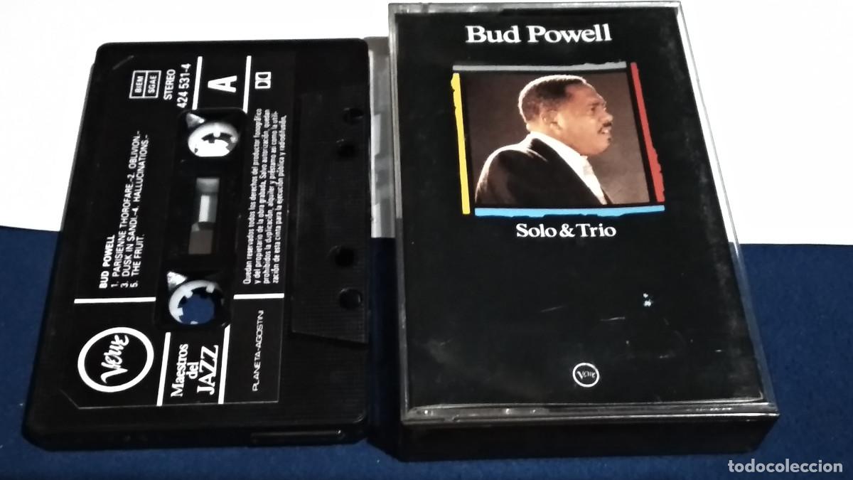 Casetes antiguos: BUD POWALL / SOLO & TRIO - MAESTROS DEL JAZZ 1989 CASETE CINTA CASSETTE