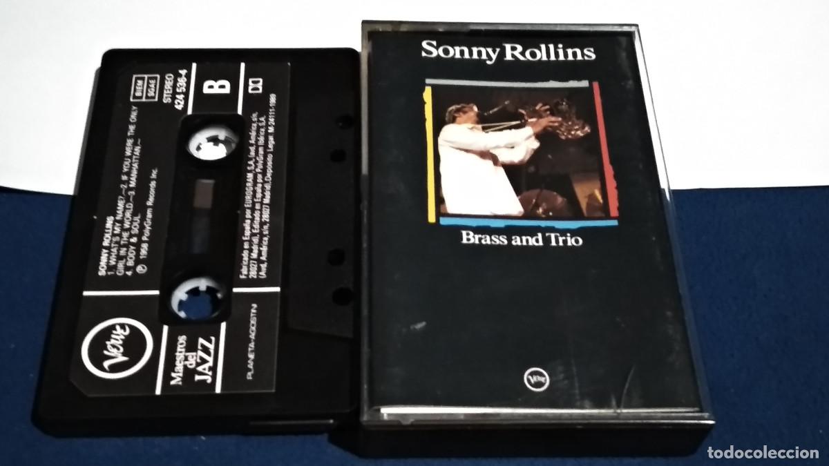 Casetes antiguos: SONNY ROLLINS / BRASS AND TRIO - MAESTROS DEL JAZZ 1989 CASETE CINTA CASSETTE