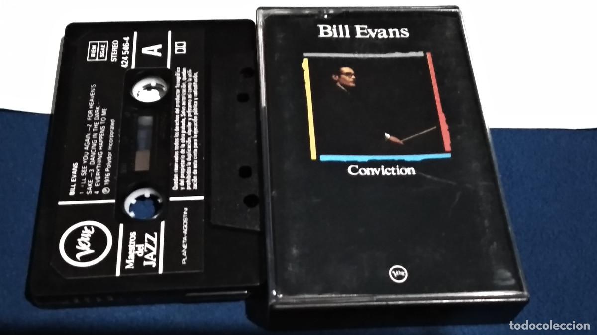Casetes antiguos: BILL EVANS / CONVICTION - MAESTROS DEL JAZZ 1989 CASETE CINTA CASSETTE