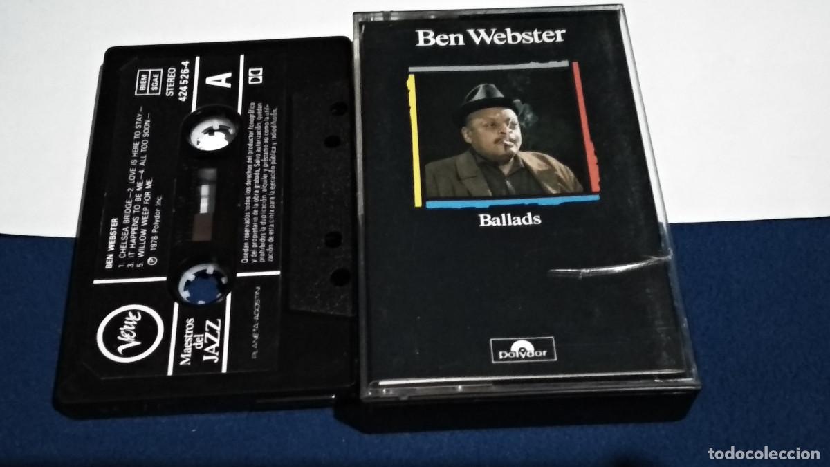 Casetes antiguos: BEN WEBSTER / BALLADS - MAESTROS DEL JAZZ 1989 CASETE CINTA CASSETTE