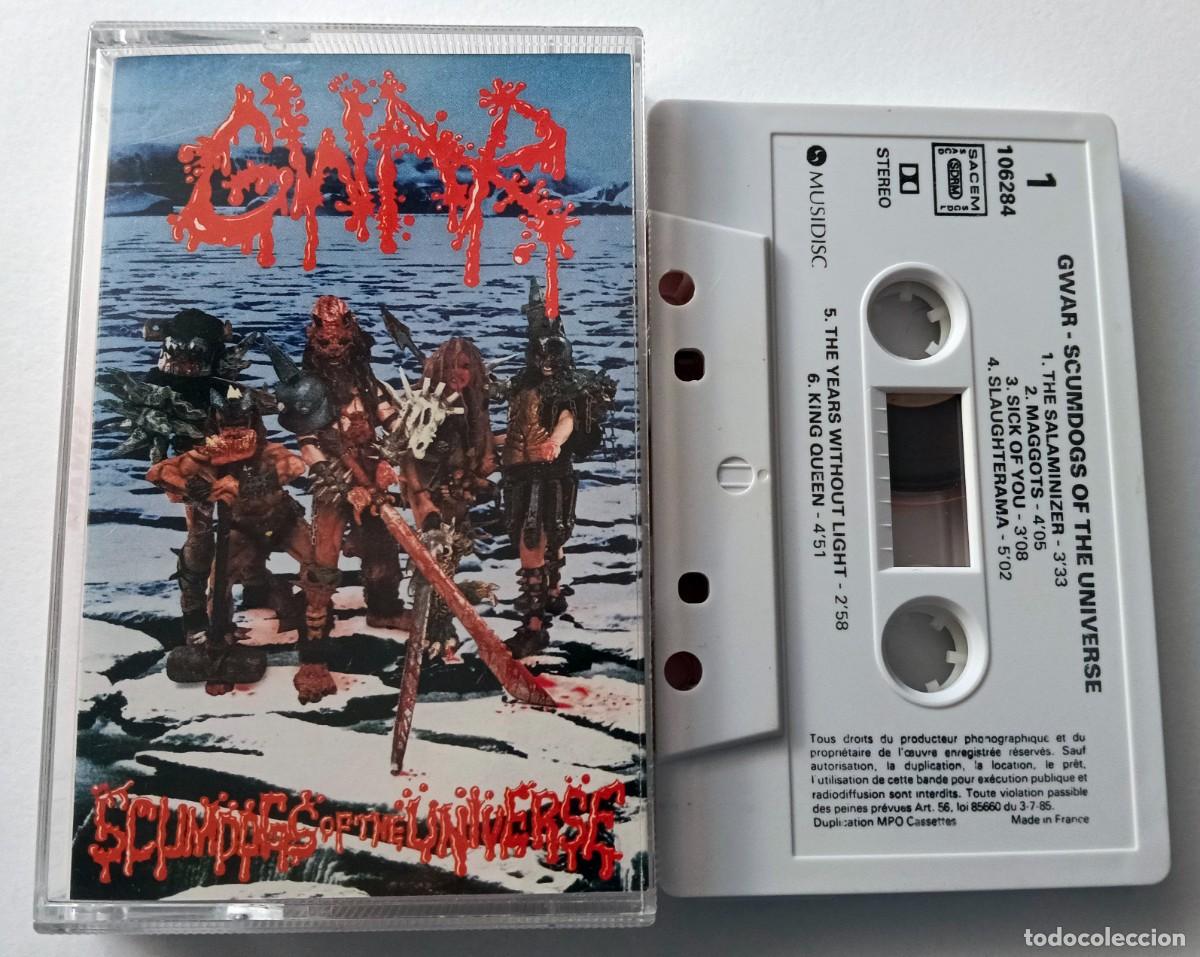 Casetes antiguos: CASSETTE GWAR - SCUMDOGS OF THE UNIVERSE