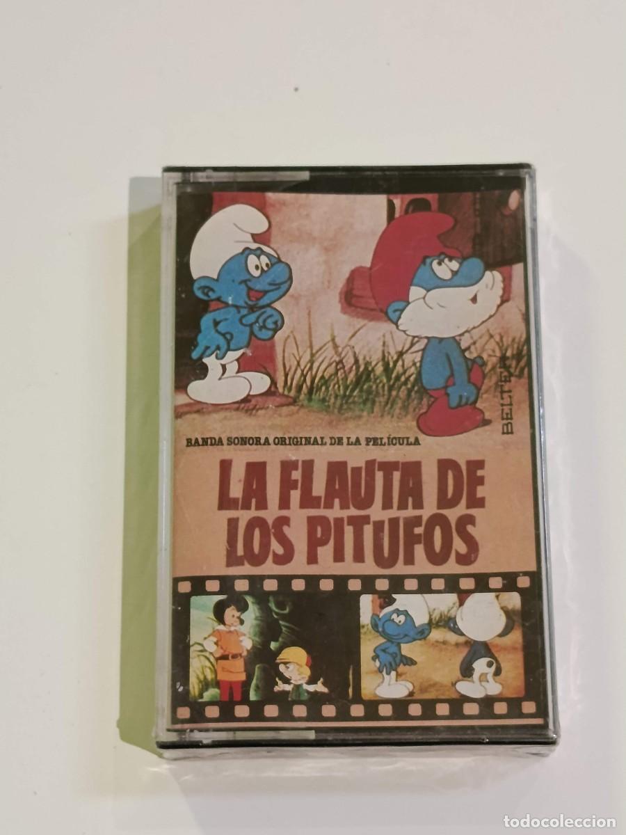 Casetes antiguos: Cassette la flauta de los pitufos sin abrir