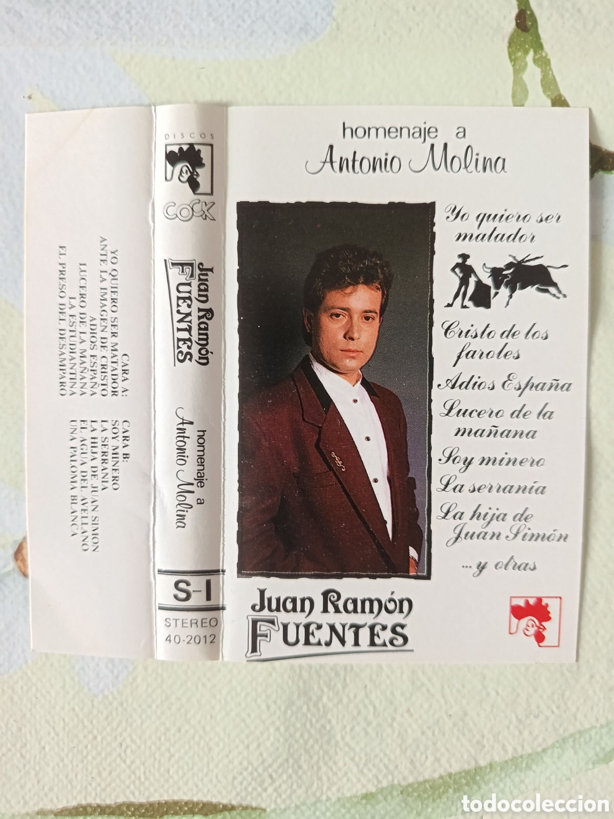 Casetes antiguos: Juan Ram&oacute;n Fuentes casette COCX editado en Espa&ntilde;a a&ntilde;o 1991.