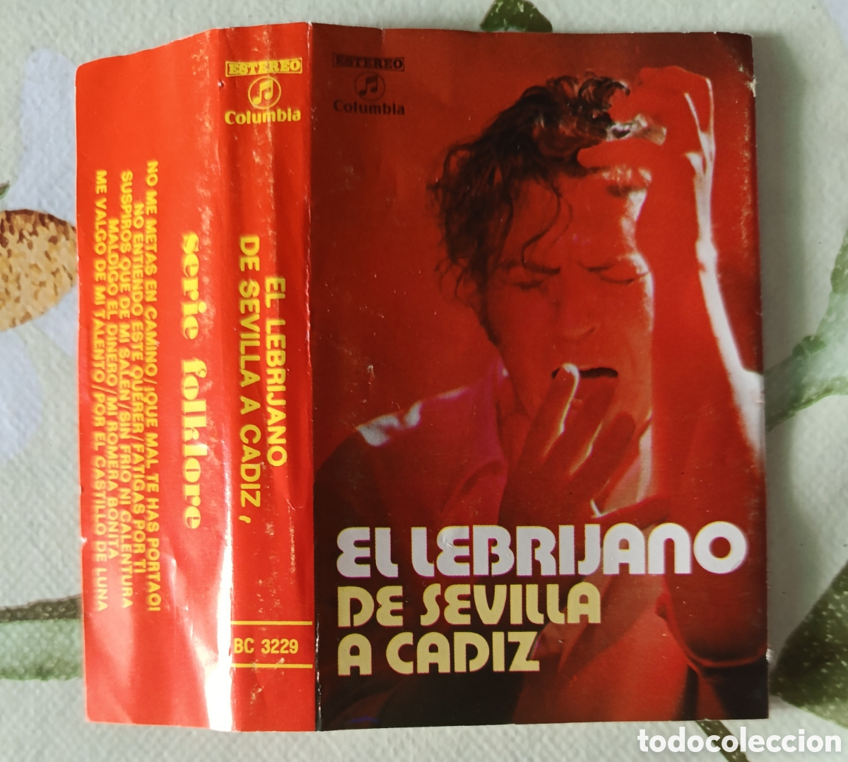 Casetes antiguos: El Lebrijano casette sello Columbia editado en Espa&ntilde;a a&ntilde;o 1973