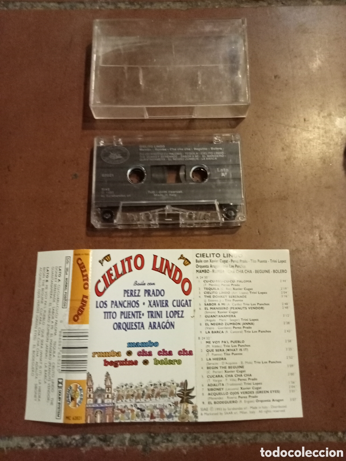 Casetes antiguos: Casset CIELITO LINDO PEREZ PRADO LOS PANCHOS XAVIER CUGAT TITO PUENTE