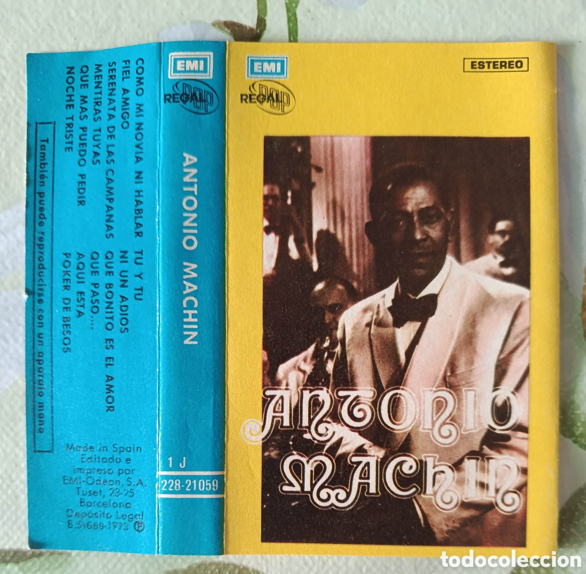 Casetes antiguos: Antonio Mach&iacute;n casette sello Emi-Regal editado en Espa&ntilde;a a&ntilde;o 1973.