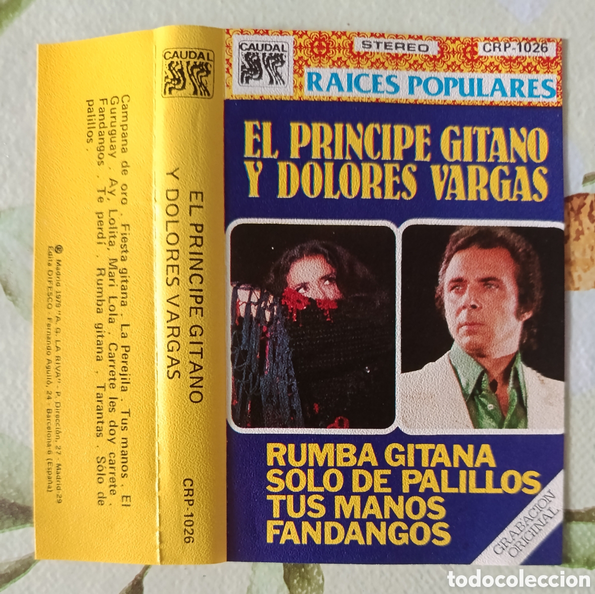 Casetes antiguos: El Pr&iacute;ncipe Gitano casette sello Caudal editado en Espa&ntilde;a a&ntilde;o 1979.