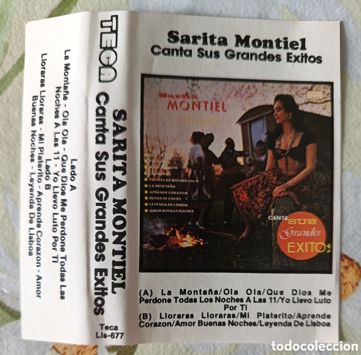 Casetes antiguos: Sara Montiel casette sello Teca editado en USA.