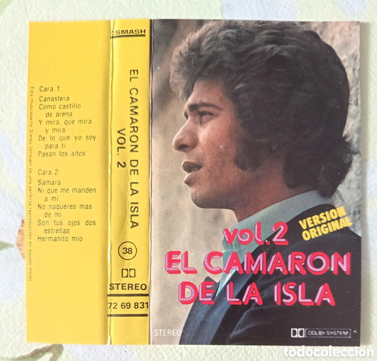 Cassette antiche: Camar&oacute;n de la Isla casette sello Smash editado en Espa&ntilde;a a&ntilde;o 1976.