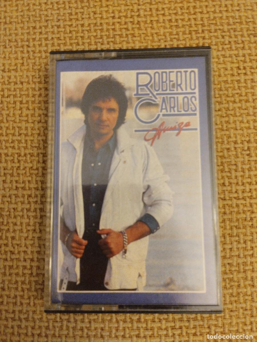 Casetes antiguos: Cinta casete antigua Roberto Carlos Amiga