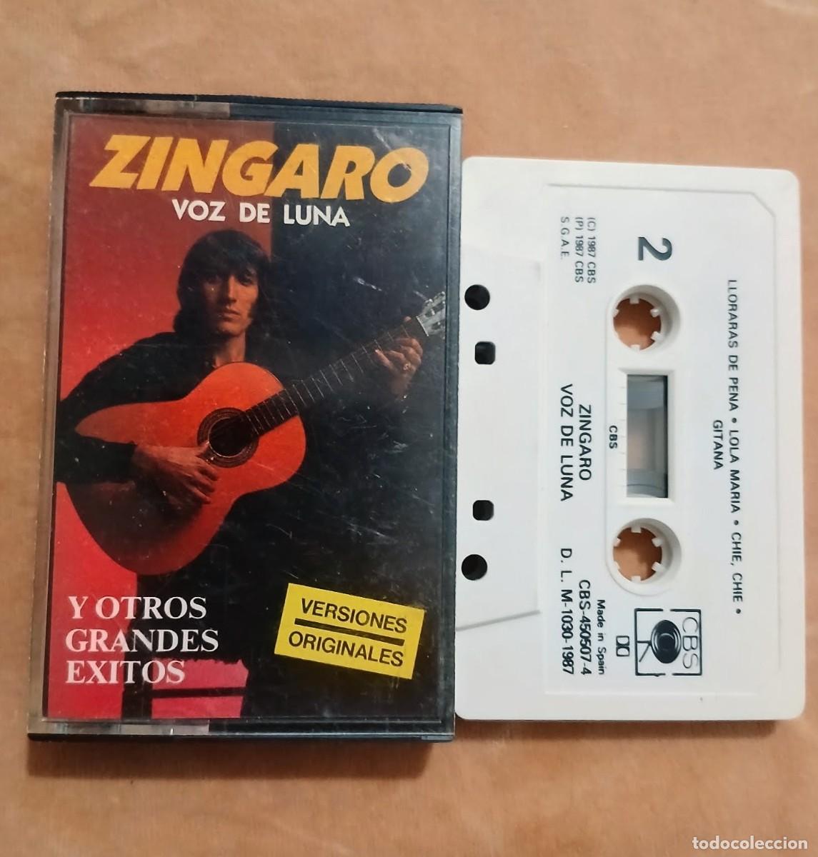 Casetes antiguos: Z&Iacute;NGARO- VOZ DE LUNA - CBS 1987 - CASETE